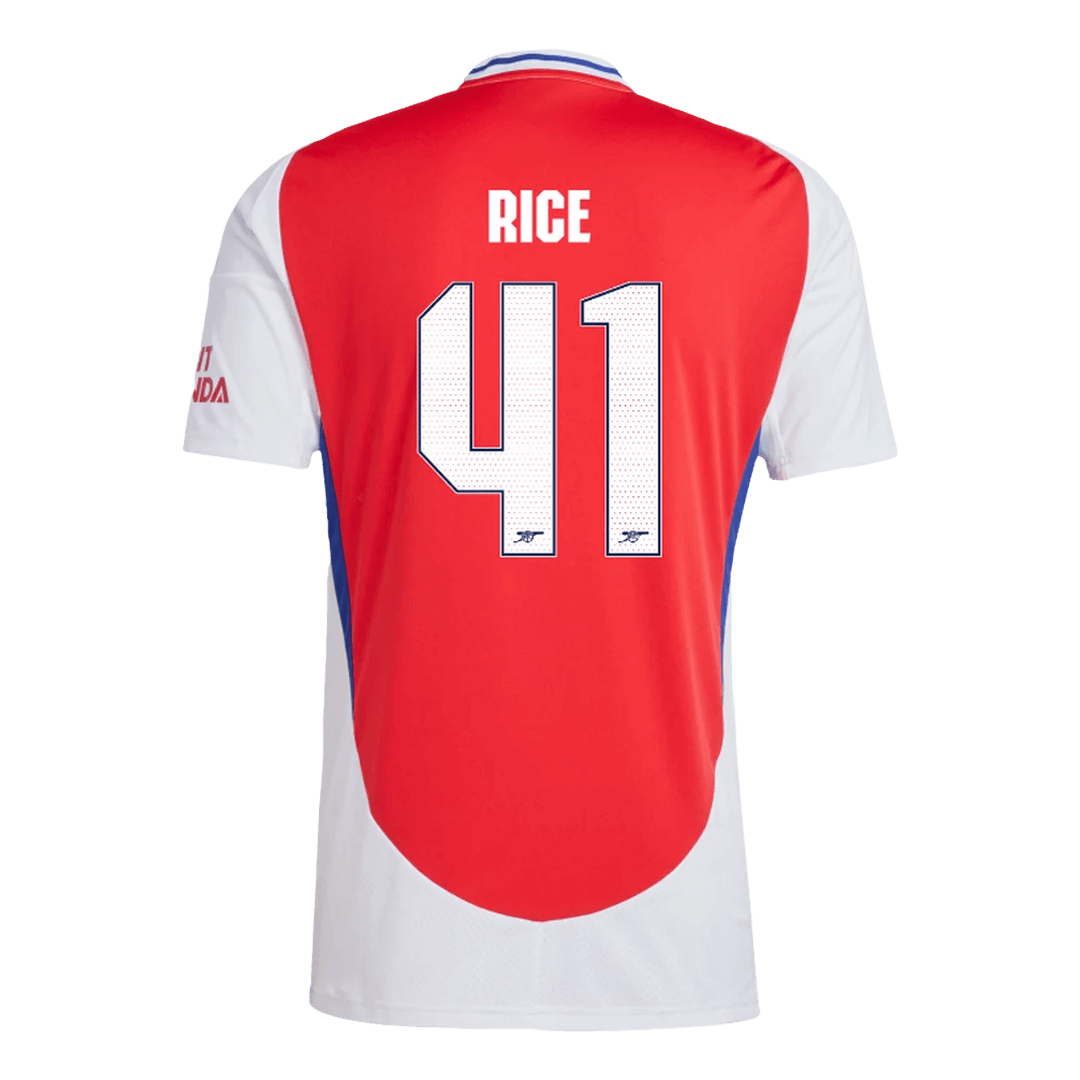 Arsenal Tröja RICE #41 2024/25 Hemma Röd - UCL