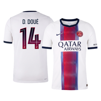 PSG Tröja D. DOUÉ #14 2026/27 Borta Autentisk Vit