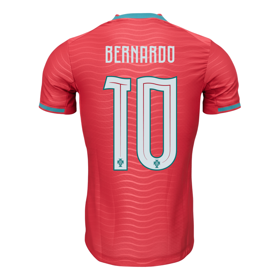 Portugal Tröja BERNARDO #10 2026 Hemma Autentisk Röd