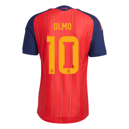 Spanien Tröja OLMO #10 2026 Hemma Autentisk  (2 Stjärnor)-3