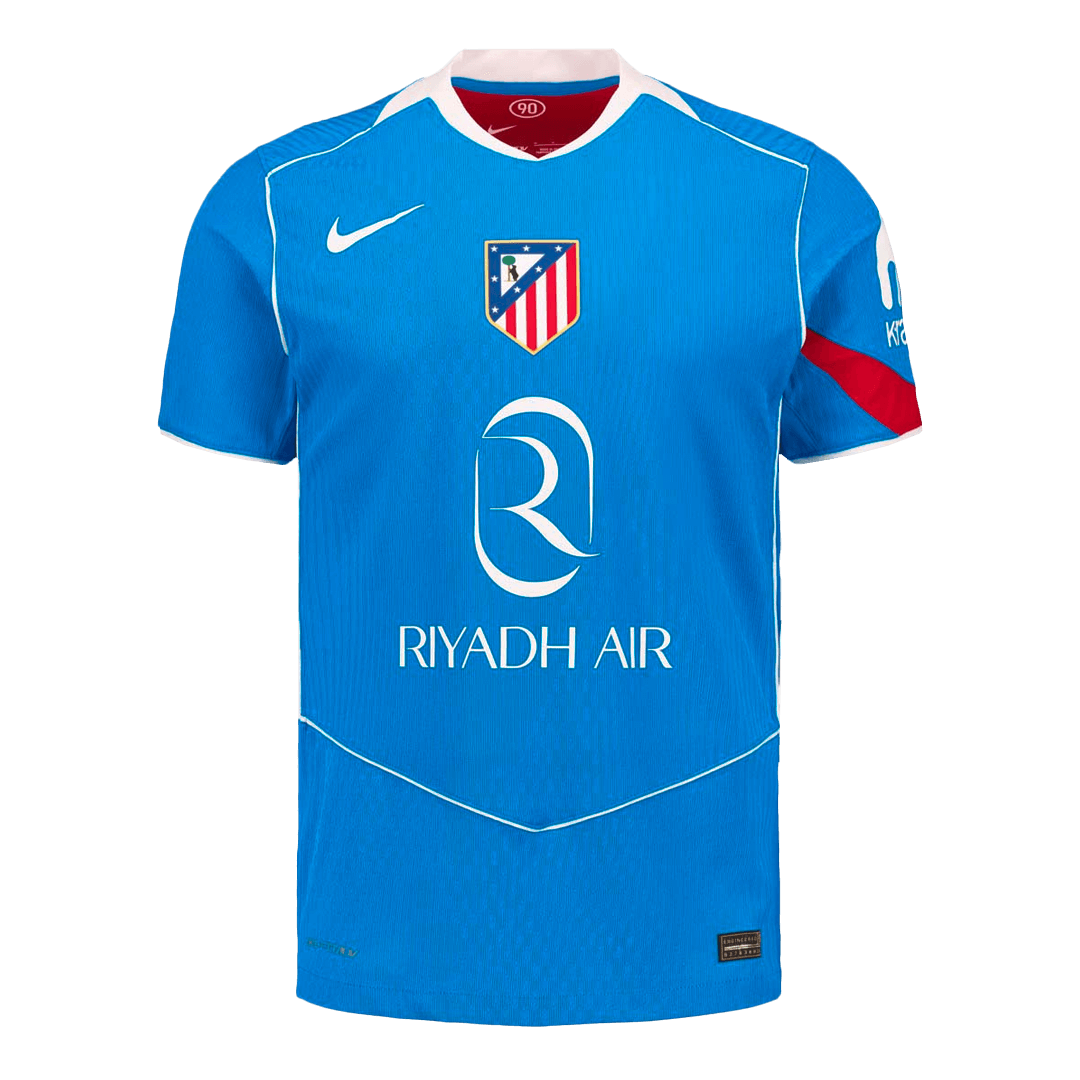 Atletico Madrid Tröja SØRLOTH #9 2025/26 Tredje Autentisk Blå