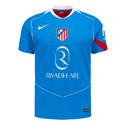 Atletico Madrid Tröja SØRLOTH #9 2025/26 Tredje Autentisk Blå-11