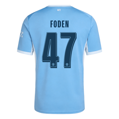 Manchester City Tröja FODEN #47 2026/27 Hemma Blå - UCL-12