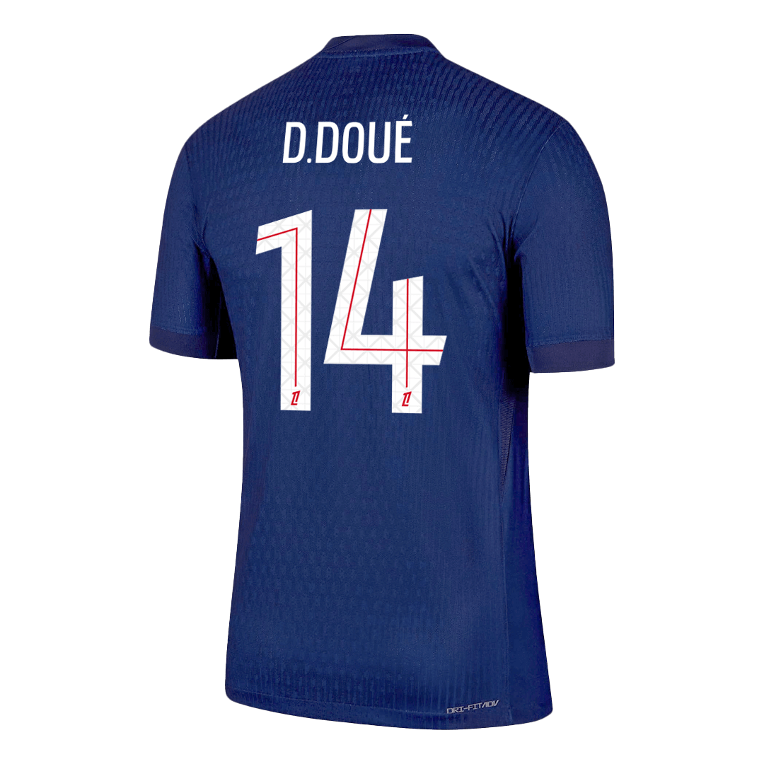 PSG Tröja D.DOUÉ #14 2025/26 Hemma Mörkblå
