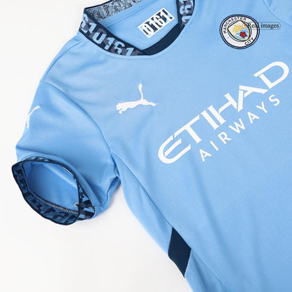 Manchester City Tröja 2024/25 Hemma Blå Barn-8