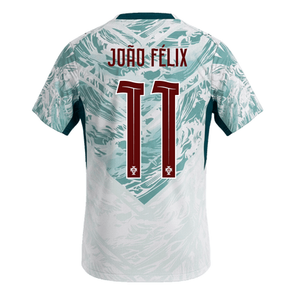 Portugal Tröja JOÃO FÉLIX #11 2026 Borta White&Green-2