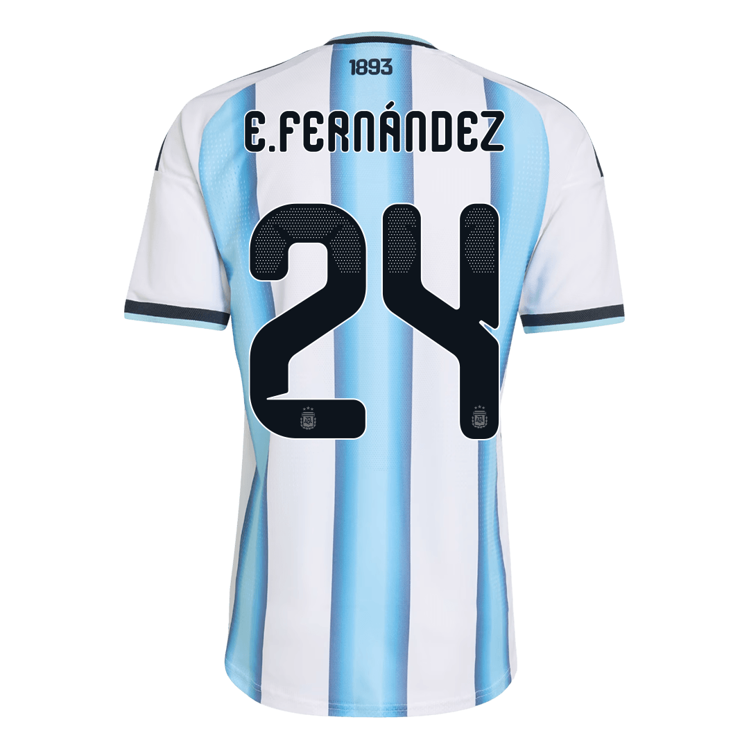 Argentina Tröja E. FERNÁNDEZ #24 2026 Hemma Autentisk Blå & Vit-3