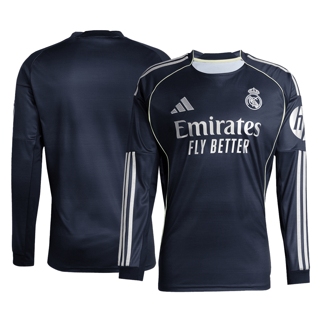 Real Madrid Tröja 2025/26 Borta Långärmad Mörkblå