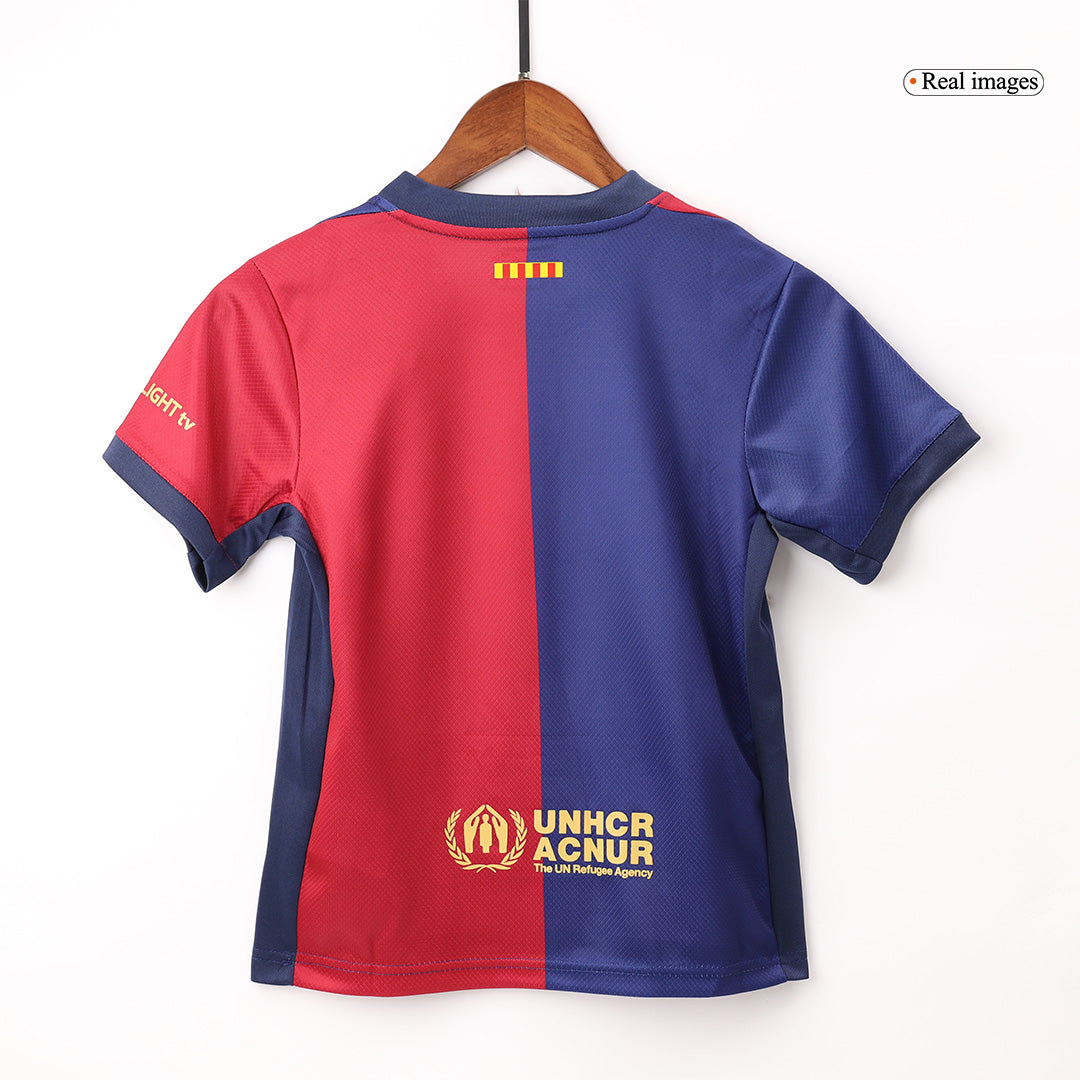 Barcelona Tröja 2024/25 Hemma Röd & Blå Barn