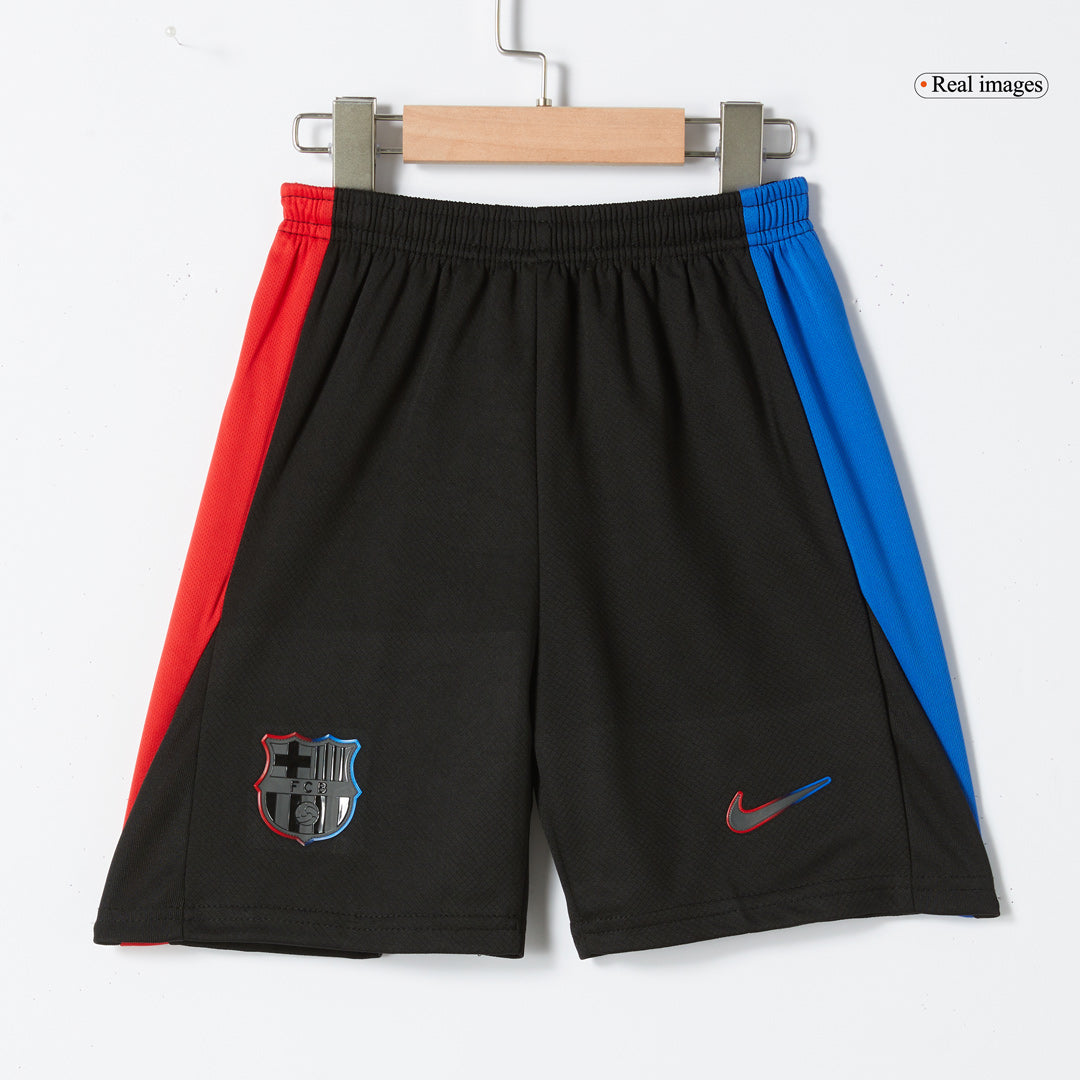 Barcelona Tröja 2024/25 Borta Svart Barn
