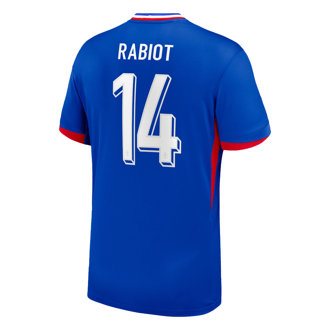Frankrike Tröja RABIOT #14 Euro 2024 Hemma Blå-7