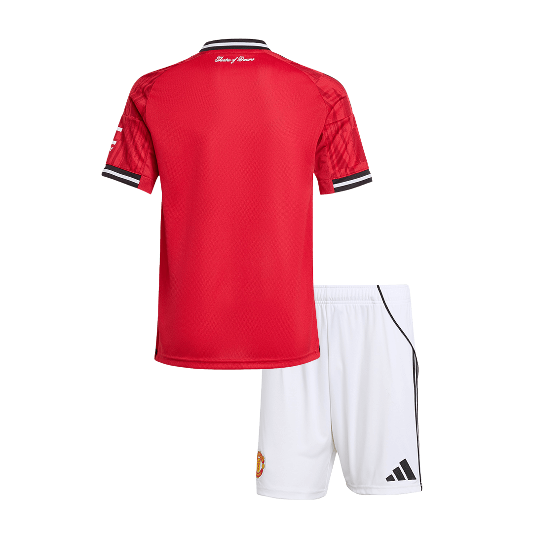 Manchester United Tröja 2025/26 Hemma Röd Barn-16