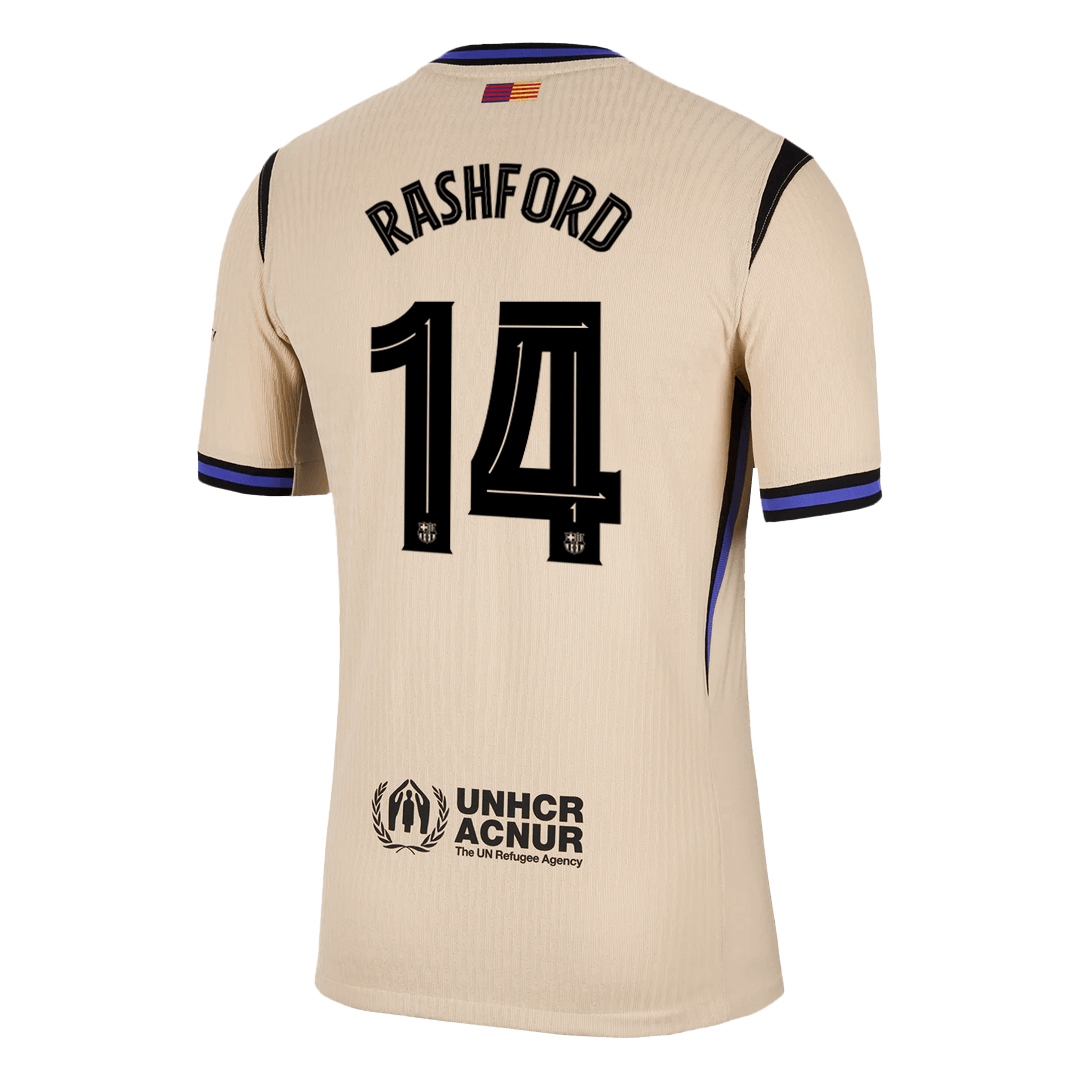 Barcelona Tröja RASHFORD #14 2025/26 Borta Gul - UCL-14