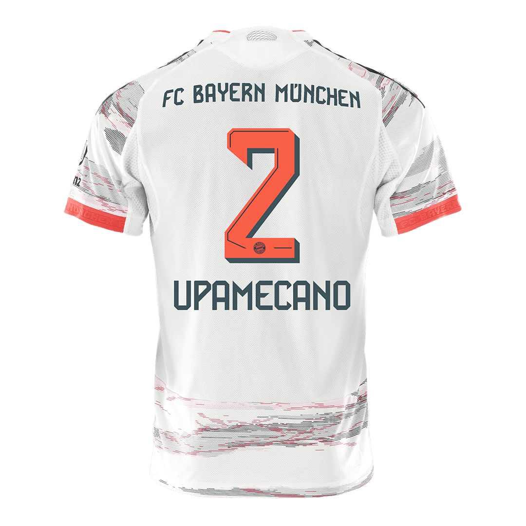 Bayern Munich Tröja UPAMECANO #2 2025/26 Borta Vit-12