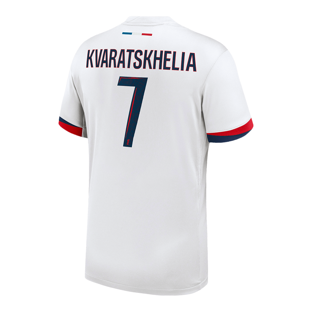PSG Tröja KVARATSKHELIA #7 2025/26 Borta Vit