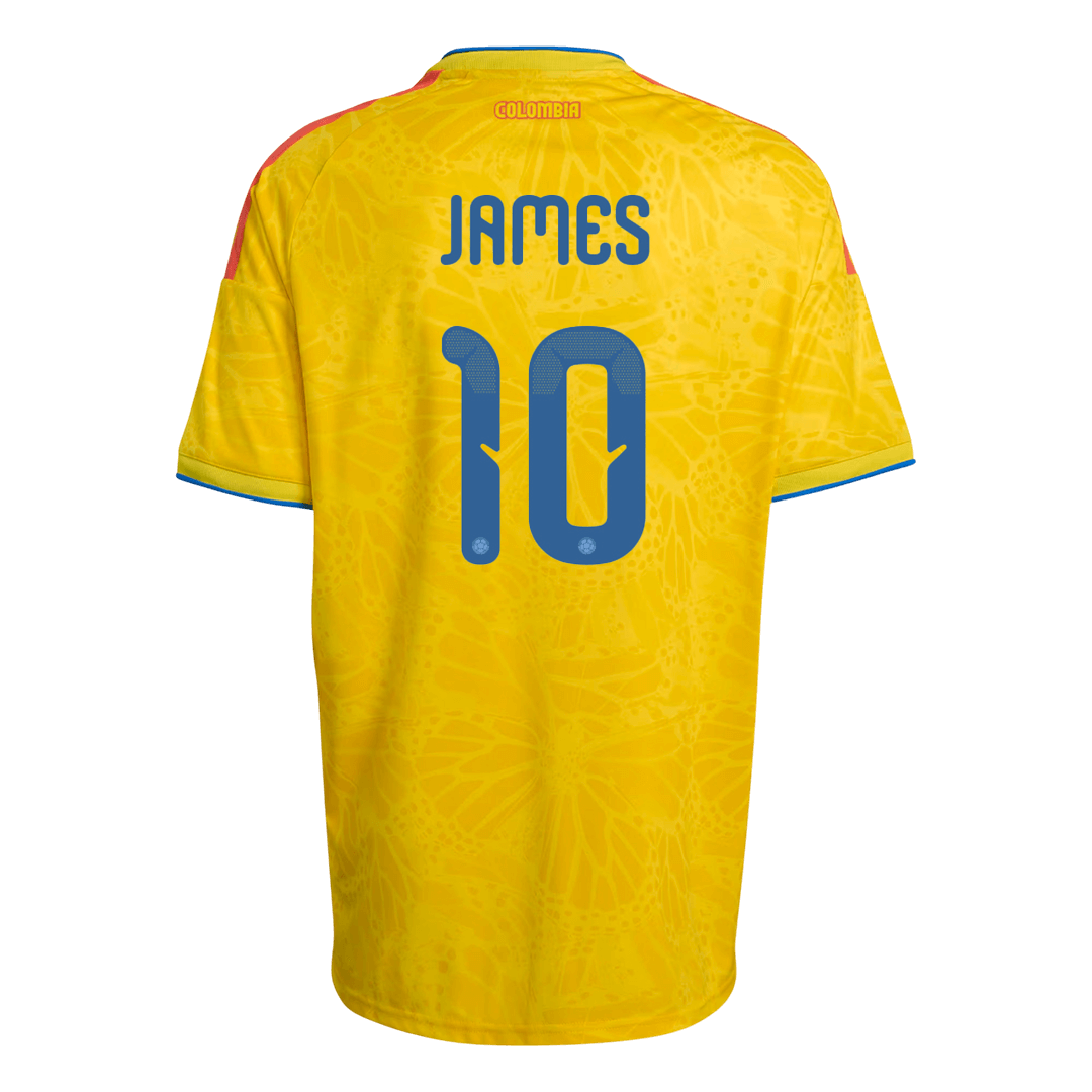 Colombia Tröja JAMES #10 2026 Hemma Gul