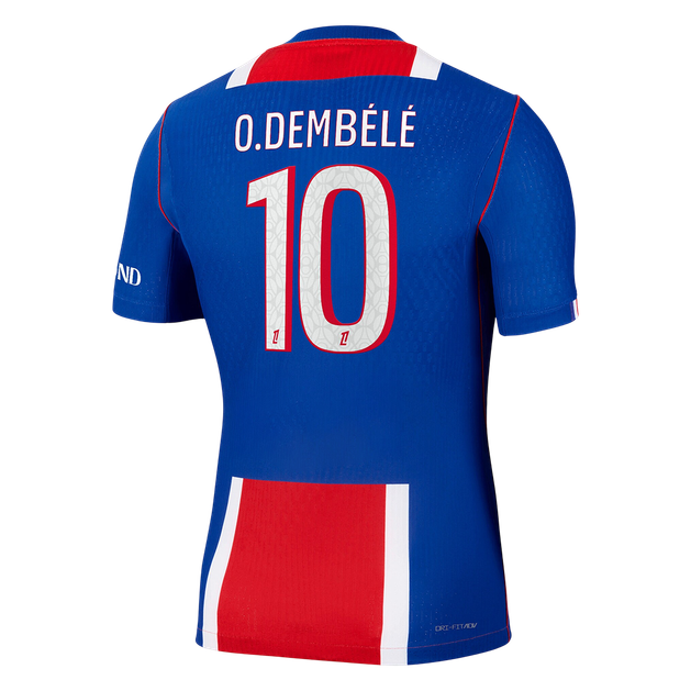 PSG Tröja O. DEMBÉLÉ #10 2026/27 Hemma Autentisk Dark Blue-3