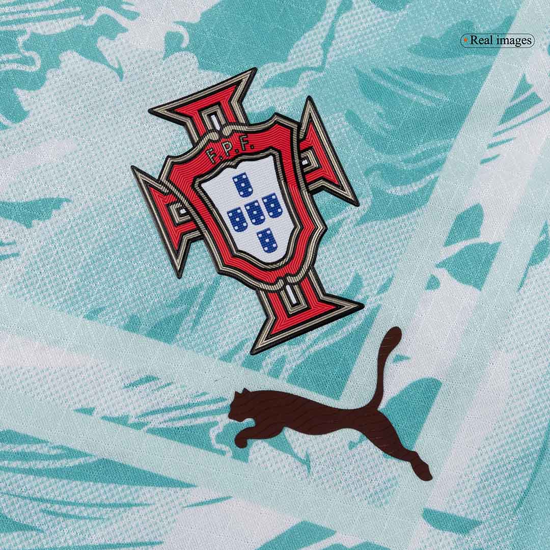 Portugal Tröja BERNARDO #10 2026 Borta Autentisk White&Green-6