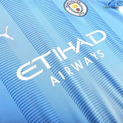 Manchester City Tröja GREALISH #10 2023/24 Hemma Blå-6