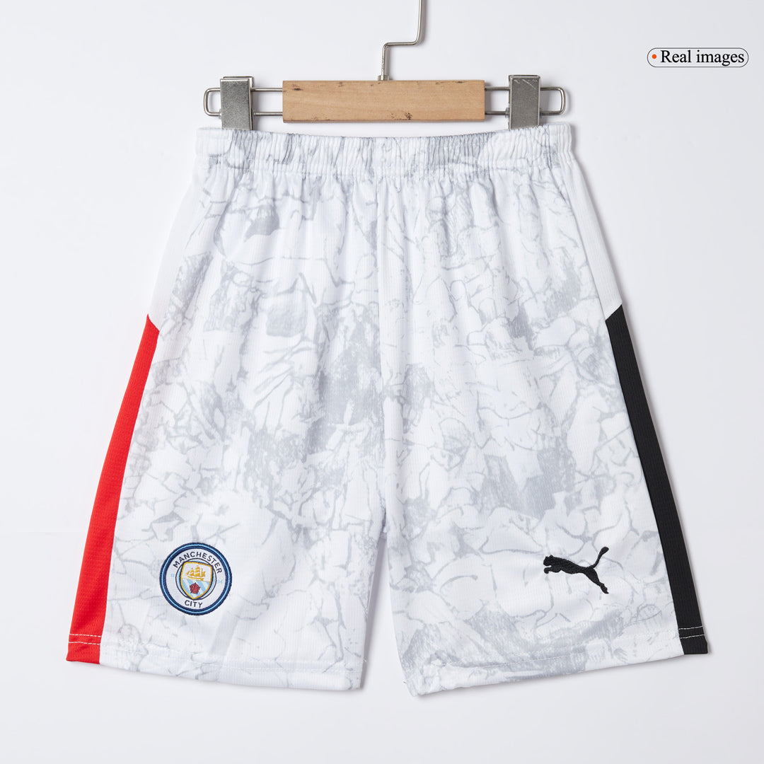 Manchester City Tröja 2025/26 Vit Barn