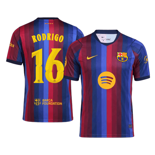 Barcelona Tröja RODRIGO #16 2026/27 Hemma Blue&Garnet - UCL