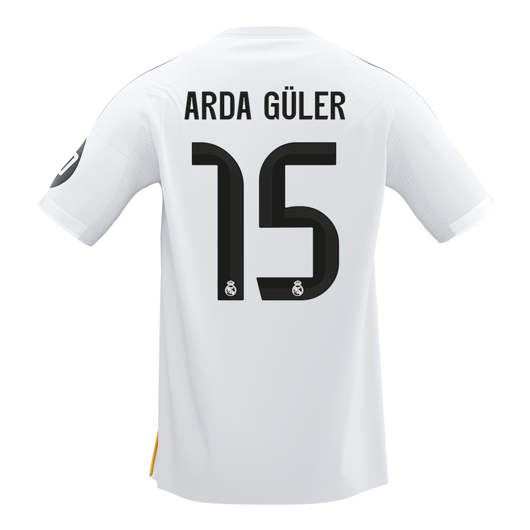 ARDA GÜLER #15 Real Madrid Tröja 2025/26 Hemma Premium Vit-9