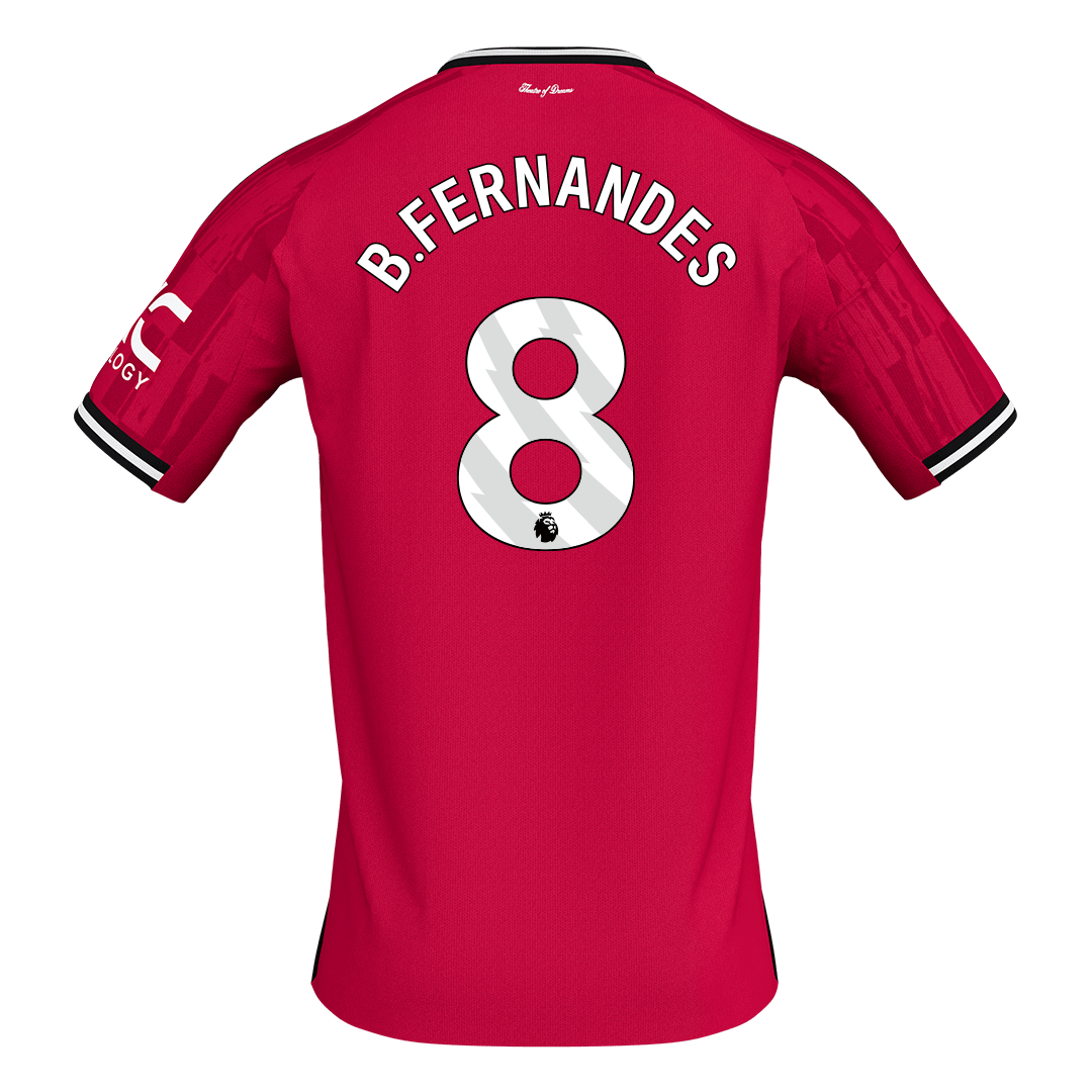 B.FERNANDES #8 Manchester United Tröja 2025/26 Hemma Premium Röd-9