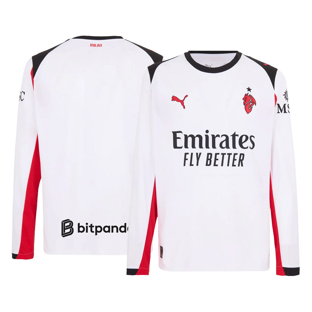 AC Milan Tröja 2025/26 Borta Långärmad Vit-10