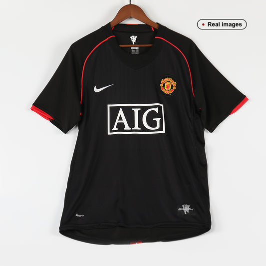 Manchester United Bortatröja 2007/08 Retro Tröja
 Svart-1