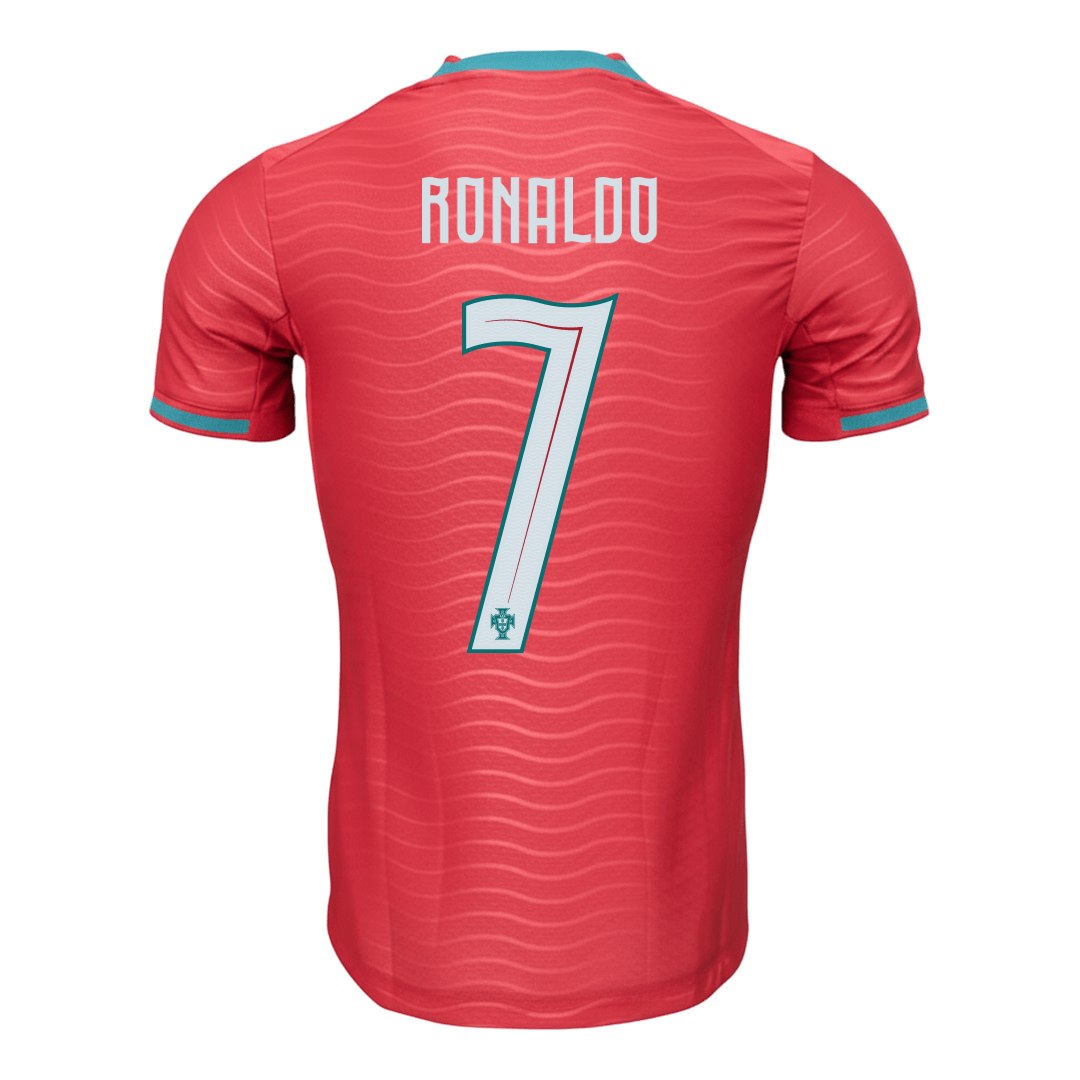 Portugal Tröja RONALDO #7 2026 Hemma Autentisk Röd-8