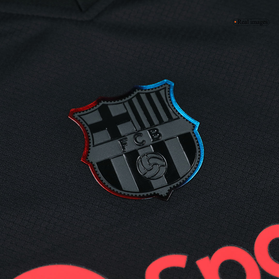 Barcelona Tröja 2024/25 Borta Svart Barn