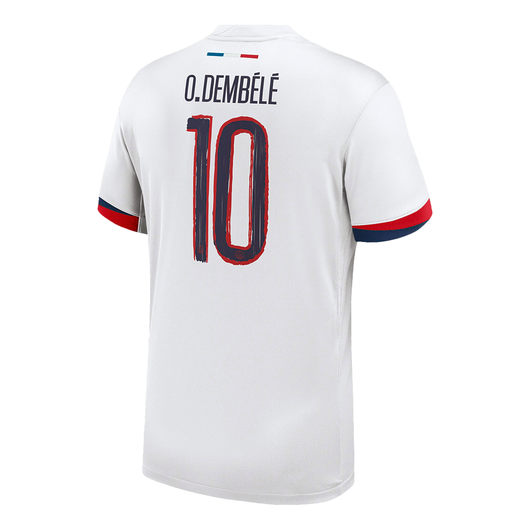 PSG Tröja O.DEMBÉLÉ #10 2025/26 Borta Vit - UCL-11