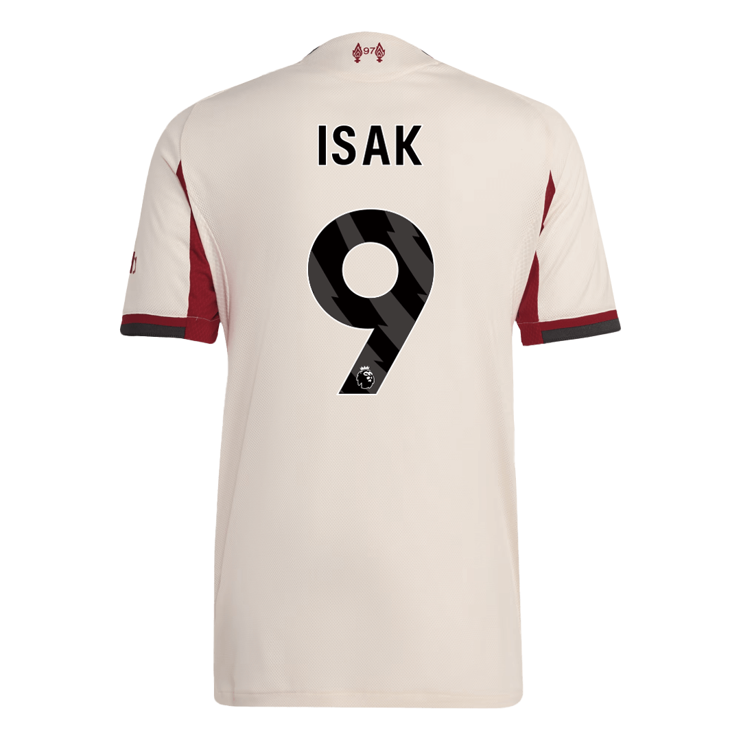 Liverpool Tröja ISAK ##9 2025/26 Borta Vit
