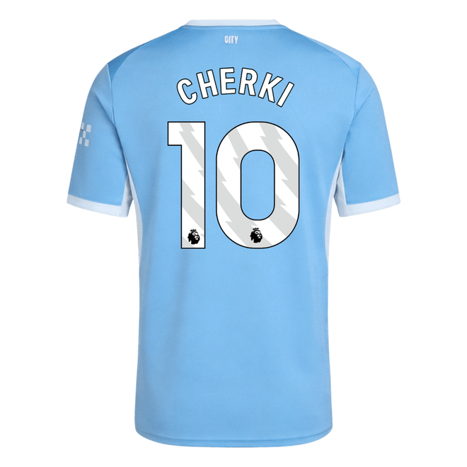 Manchester City Tröja CHERKI #10 2026/27 Hemma Blå-12