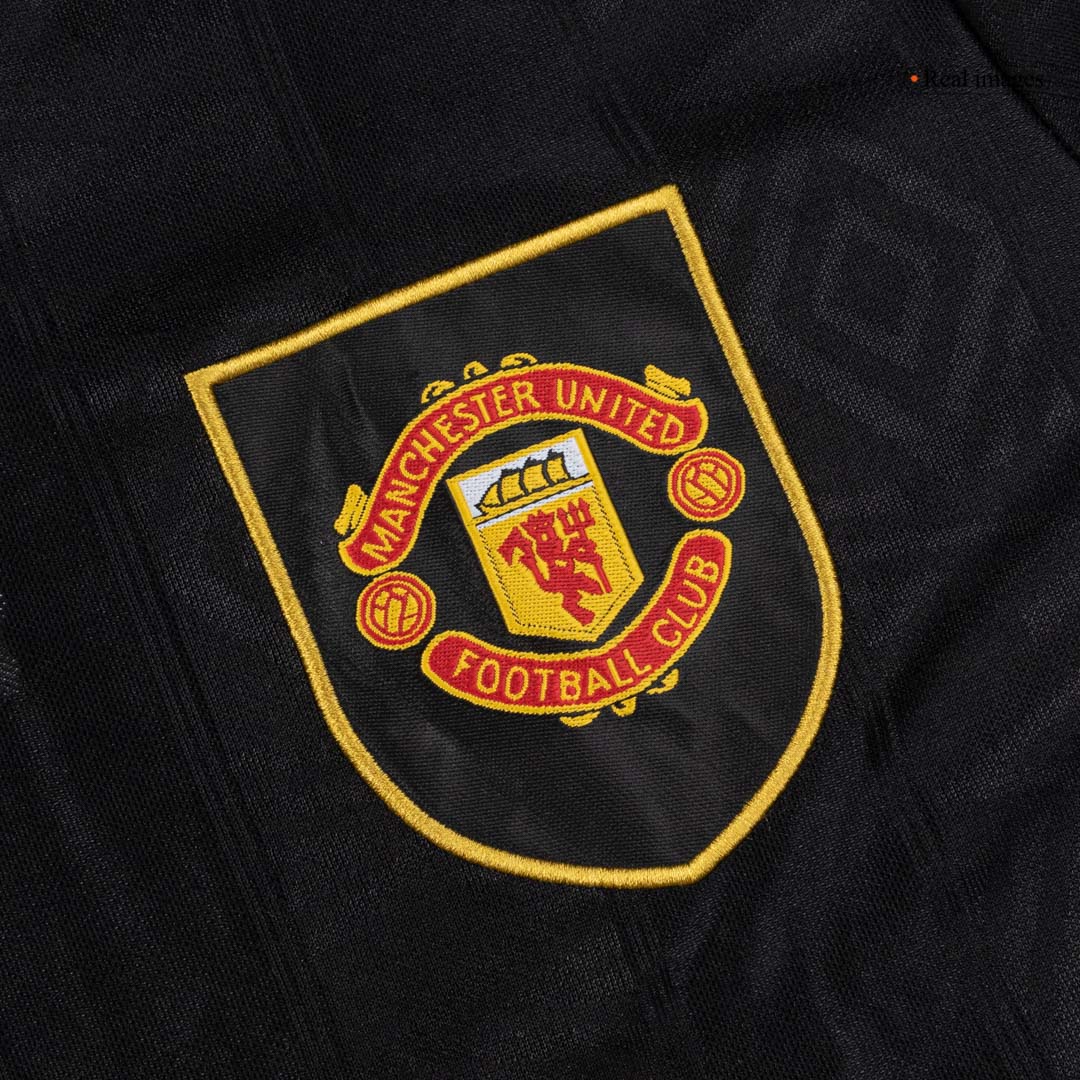 Manchester United Bortatröja 1993/94 Retro Tröja
 Svart