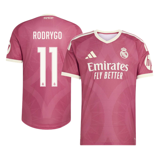 Real Madrid Tröja RODRYGO #11 2026/27 Tredje Autentisk Rosa
