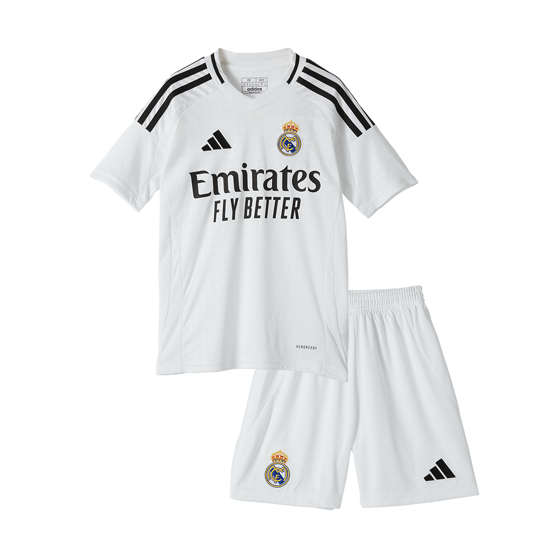Real Madrid Tröja BELLINGHAM #5 2024/25 Hemma Vit Barn