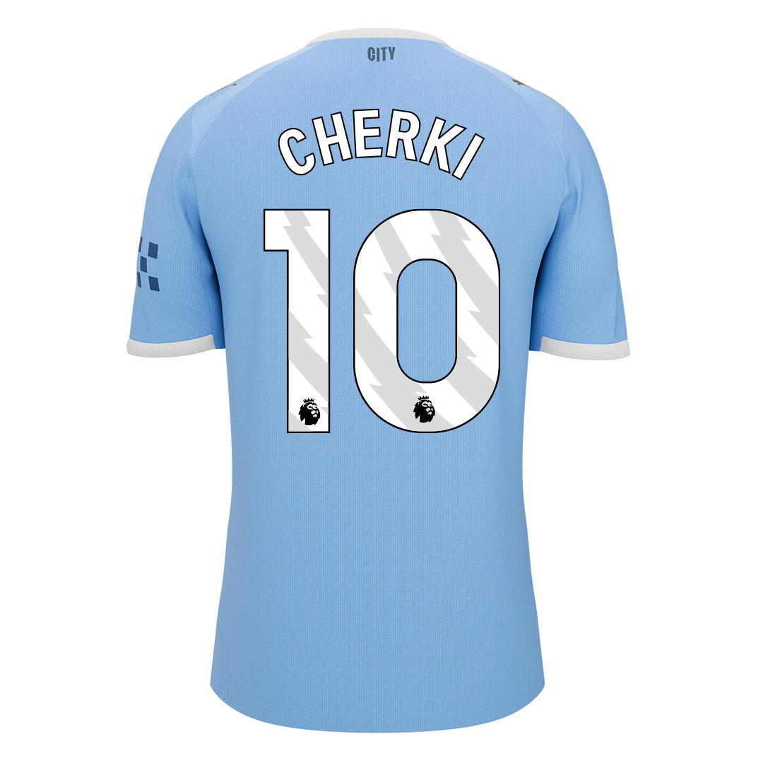 CHERKI #10 Manchester City Tröja 2025/26 Hemma Premium Blå-10