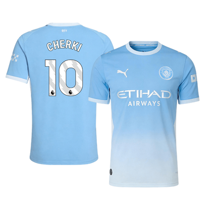 Manchester City Tröja CHERKI #10 2026/27 Hemma Autentisk Blå