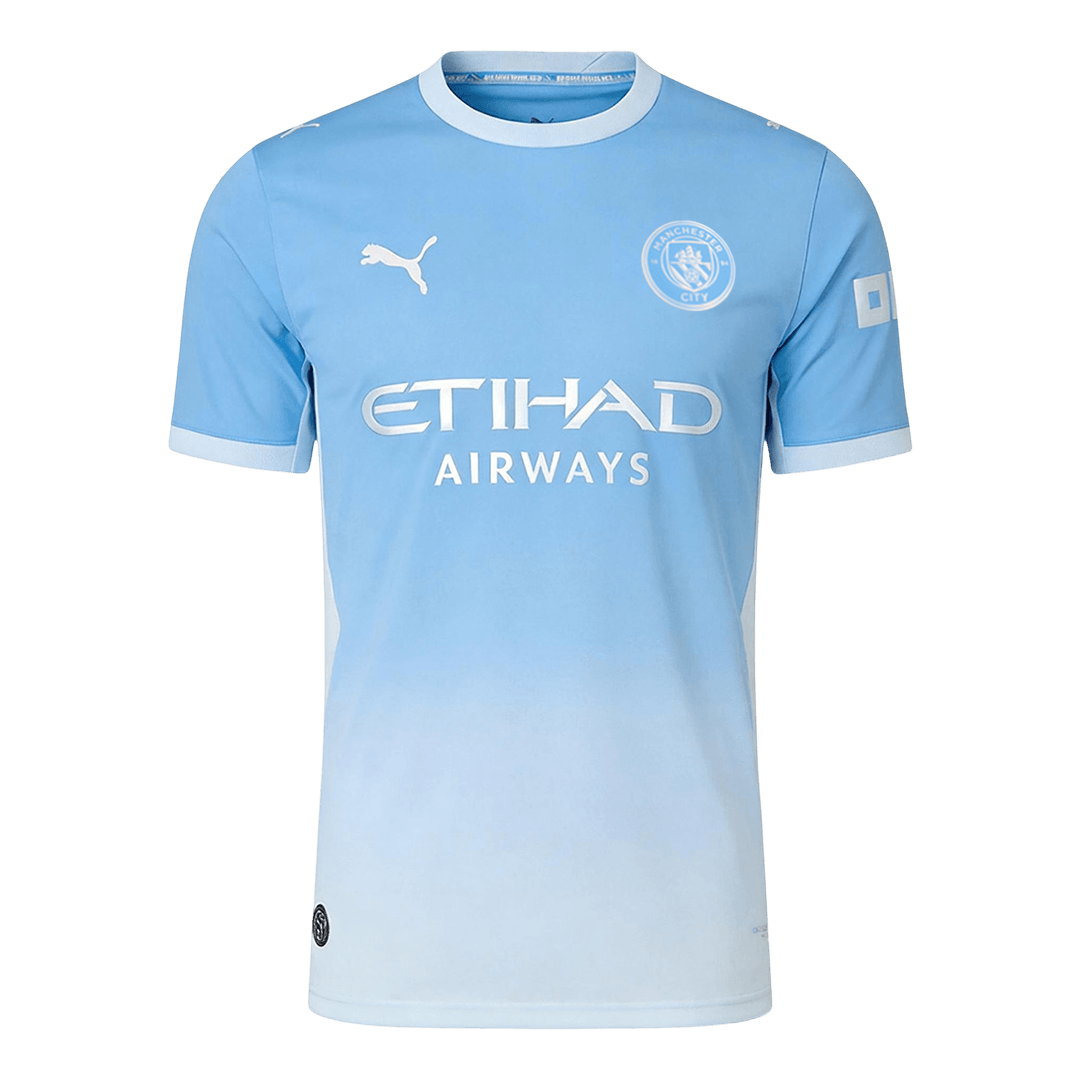 Manchester City Tröja HAALAND #9 2026/27 Hemma Autentisk Blå - UCL-2