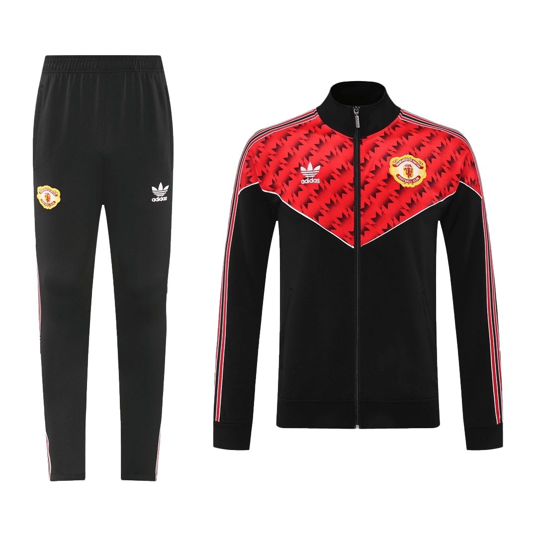Manchester United Träningsset (Jacka+Byxor) 2025/26 Röd & Svart