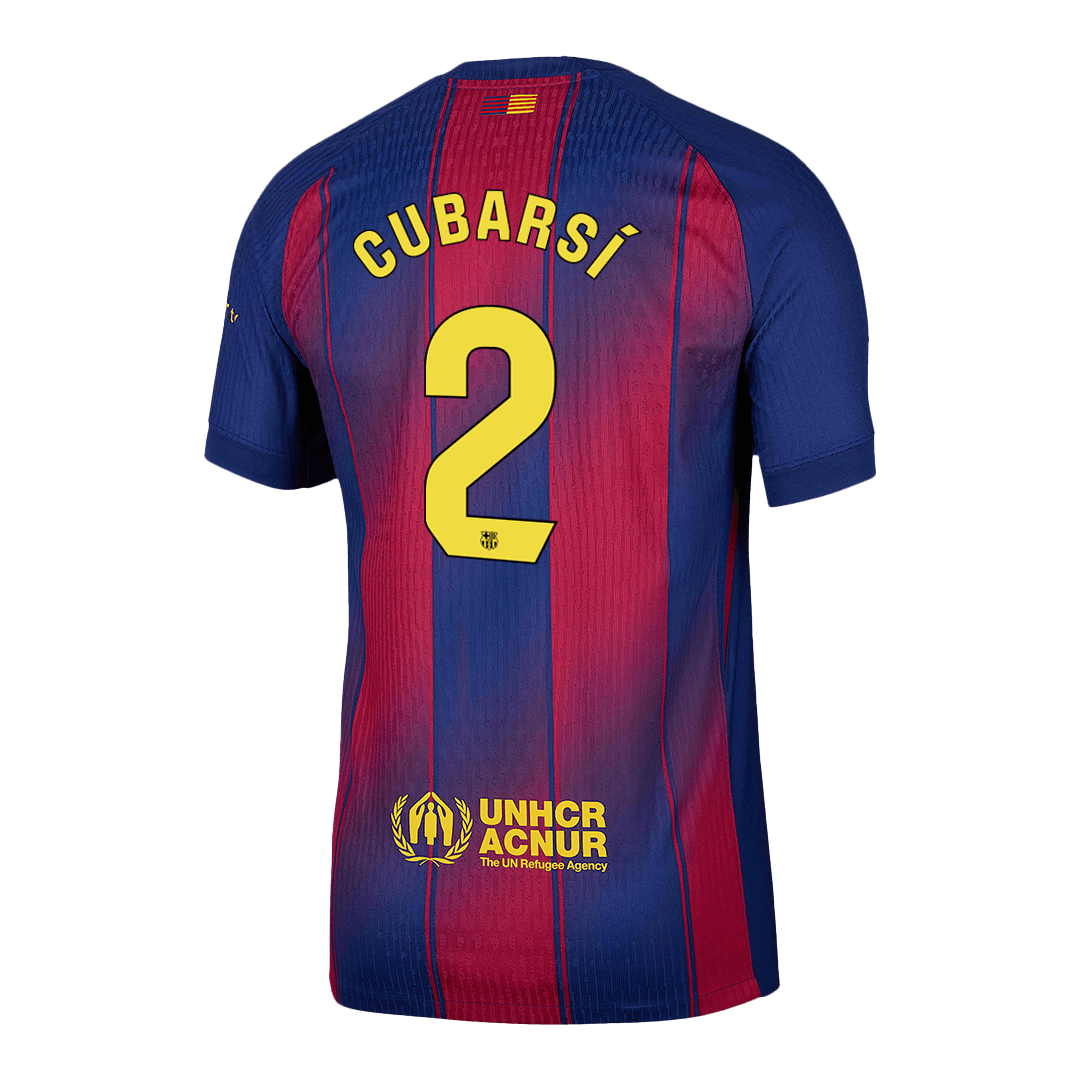 Barcelona Tröja CUBARSÍ #2 2025/26 Hemma Röd & Blå-13