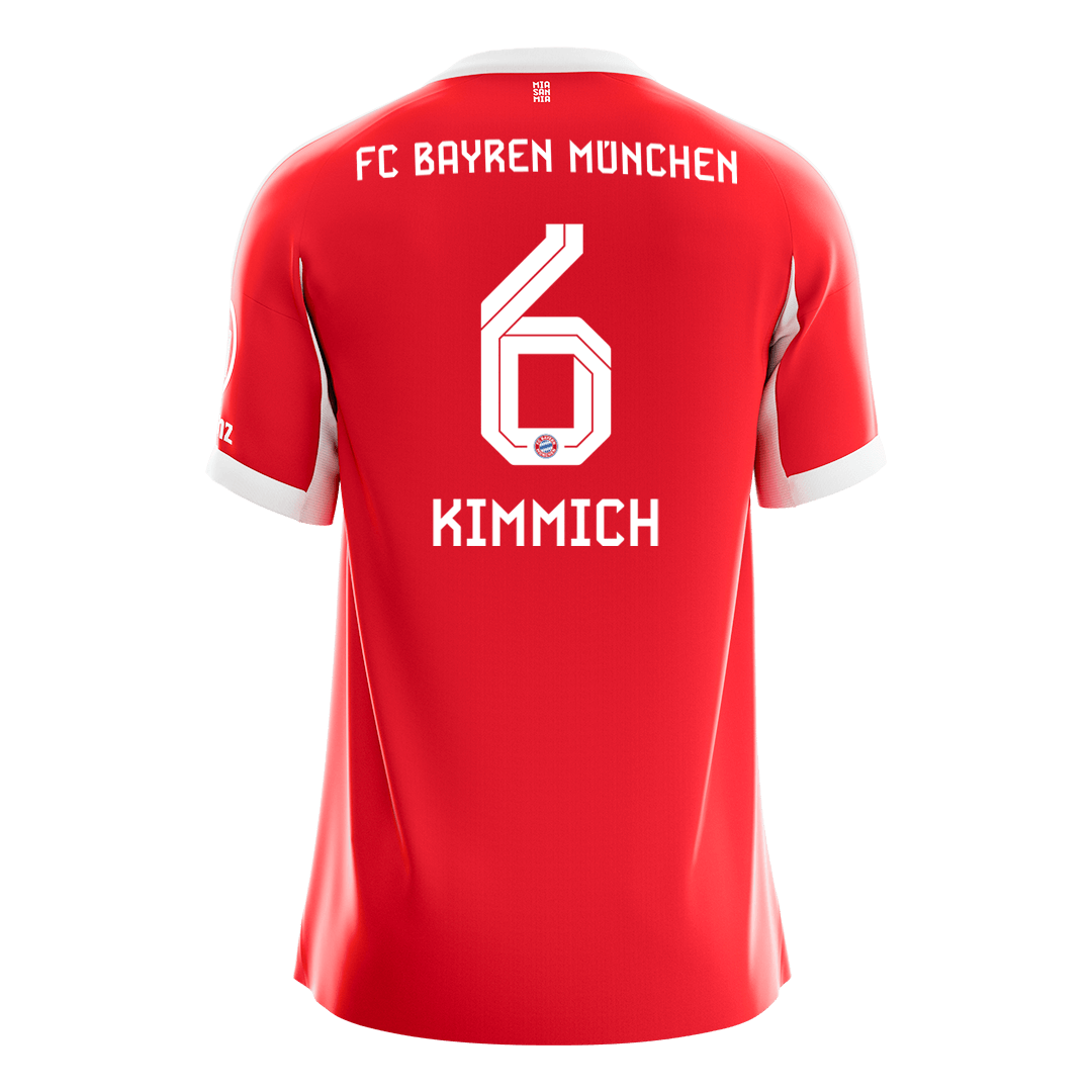 KIMMICH #6 Bayern Munich Tröja 2025/26 Hemma Premium Röd-10