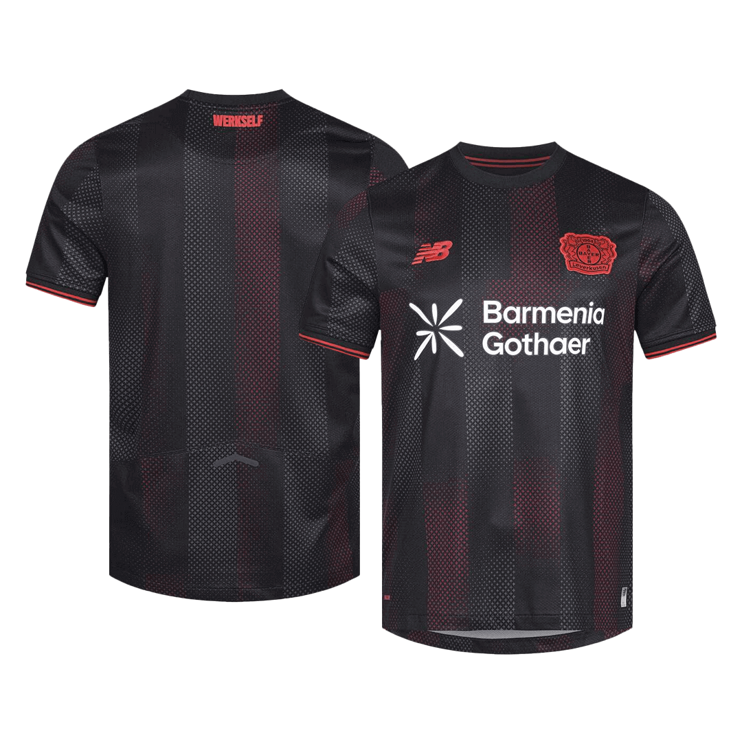 Bayer 04 Leverkusen Tröja 2025/26 Hemma Svart-11