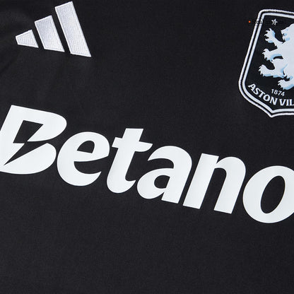 Aston Villa Tröja 2025/26 Borta Svart-5
