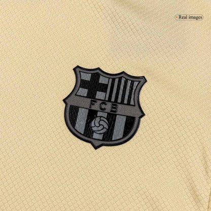 Barcelona Tröja 2025/26 Bortaställ Gul & Svart Barn-11