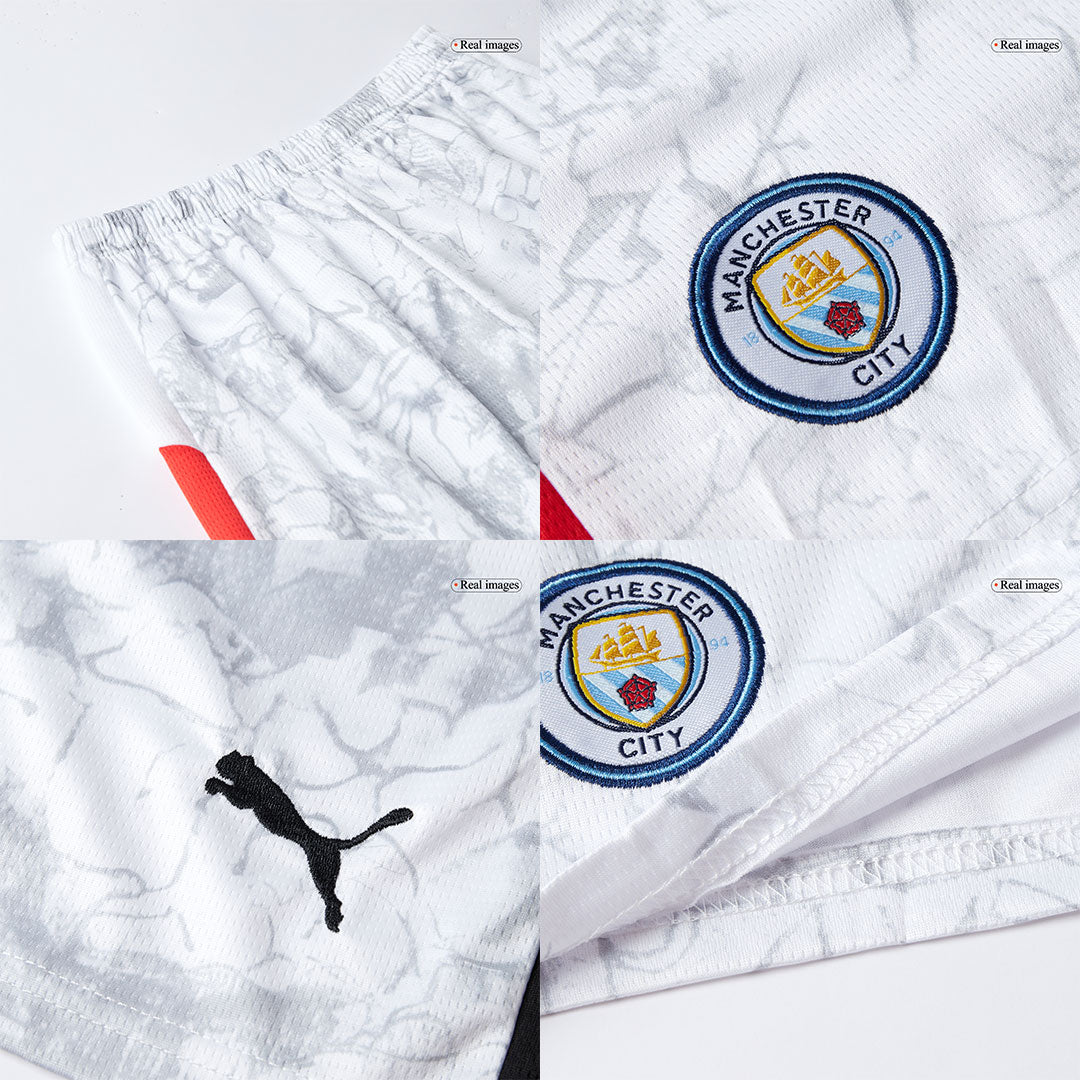 Manchester City Tröja 2025/26 Vit Barn-2