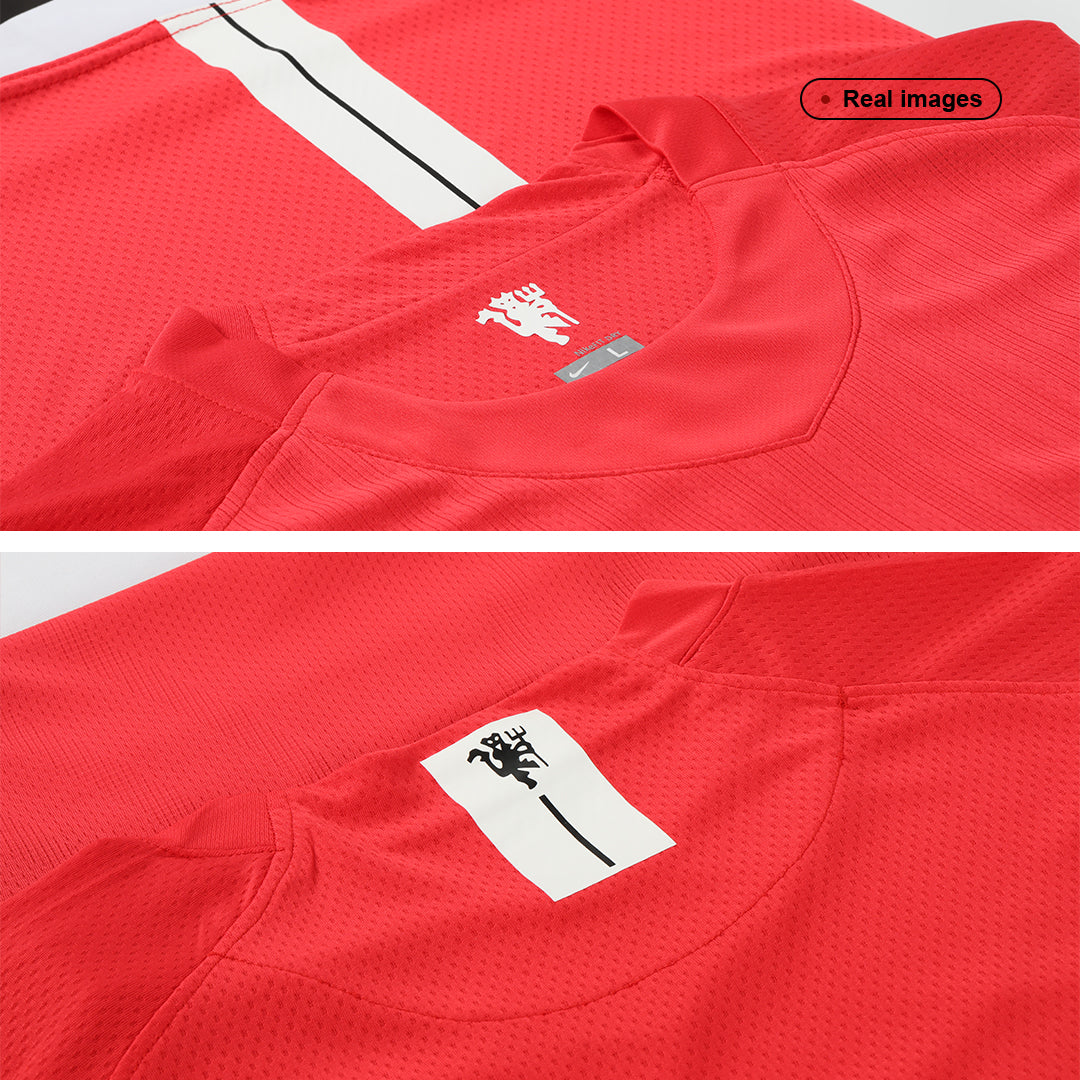 SCHOLES #18 Manchester United Hemmatröja 2007/08 Retro Tröja
 Röd