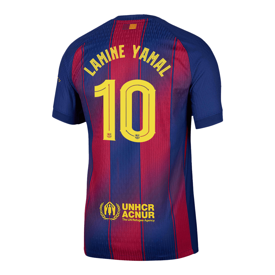 Barcelona Tröja LAMINE YAMAL #10 2025/26 Hemma Röd & Blå - UCL