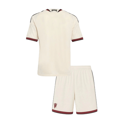 Manchester United Tröja 2026/27 Tredje Vit Barn-2